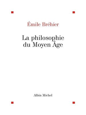 cover image of La Philosophie du Moyen-Age